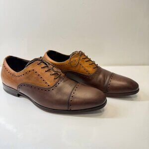 Canali Two-Tone Leather Oxford Shoes – Made in Italy - US 8.5 (M)